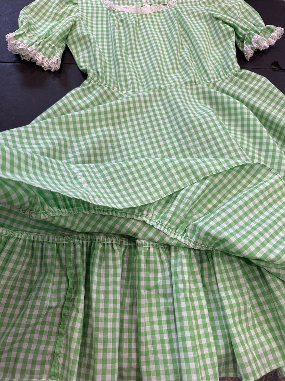 Vintage Gingham Western Baby Doll Dress - Picture 11 of 15